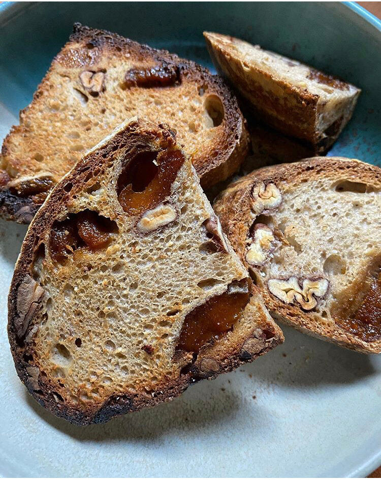 Apricot Pecan Sourdough Boule