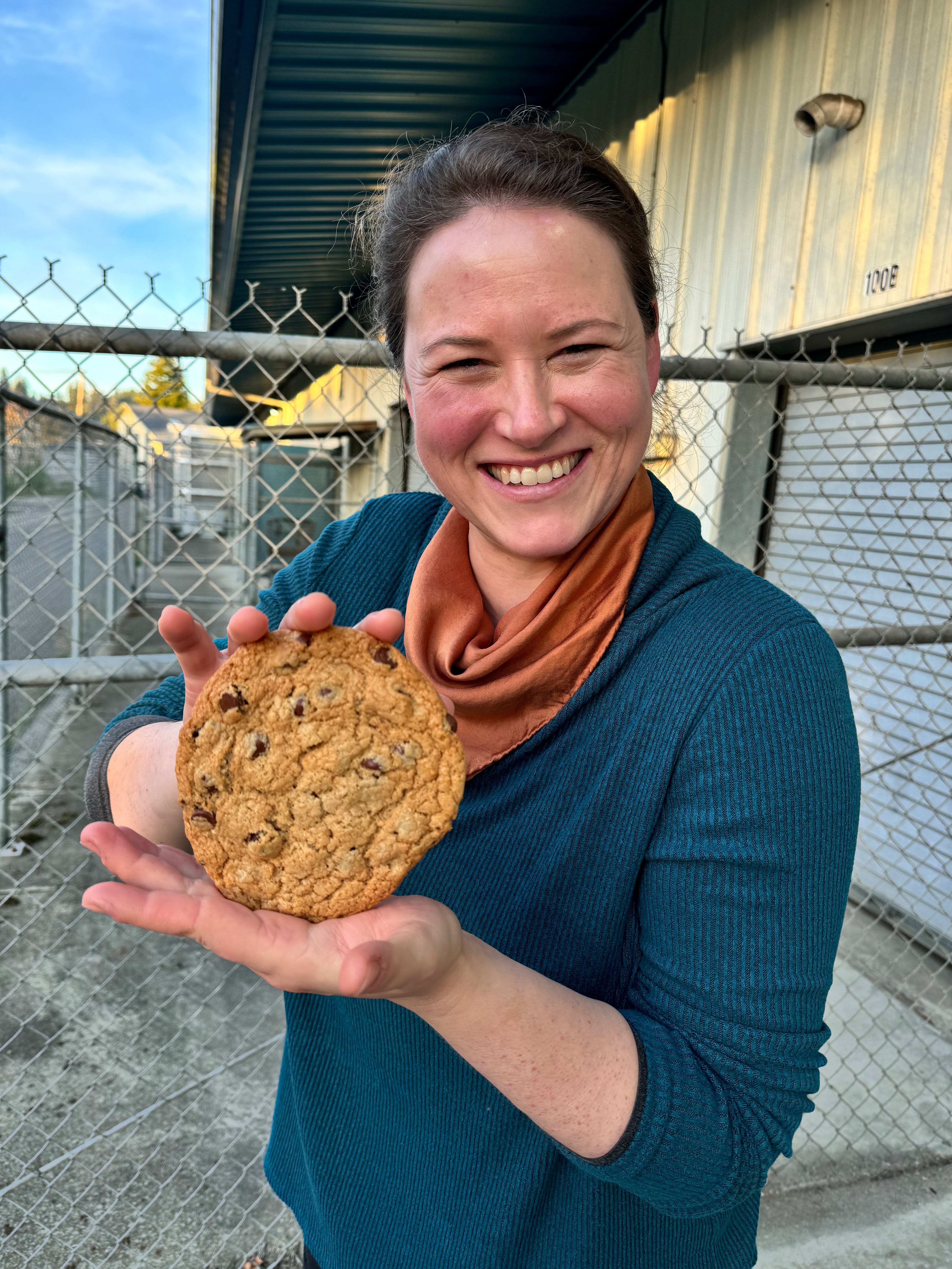 Vegan Tahini chocolate chip cookie