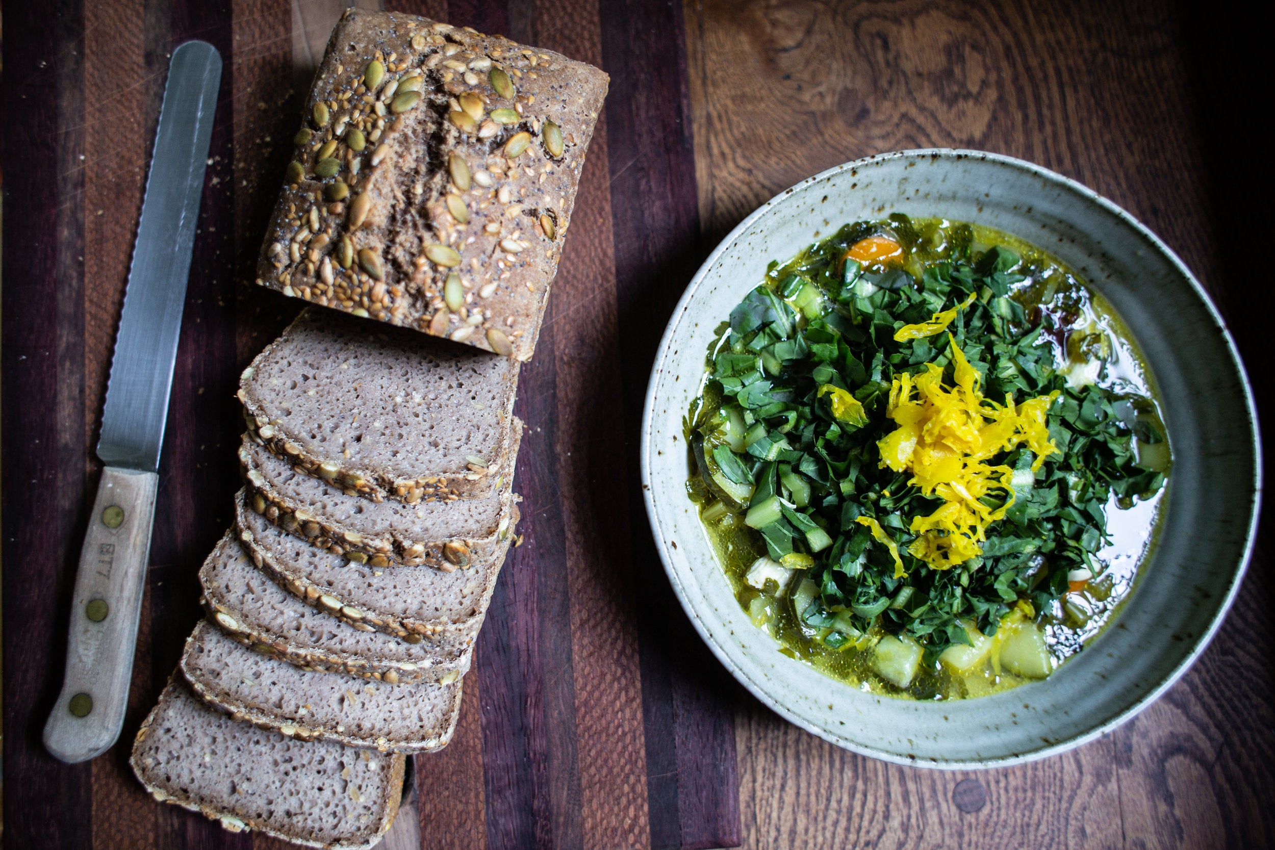 Dark and Seedy Sourdough