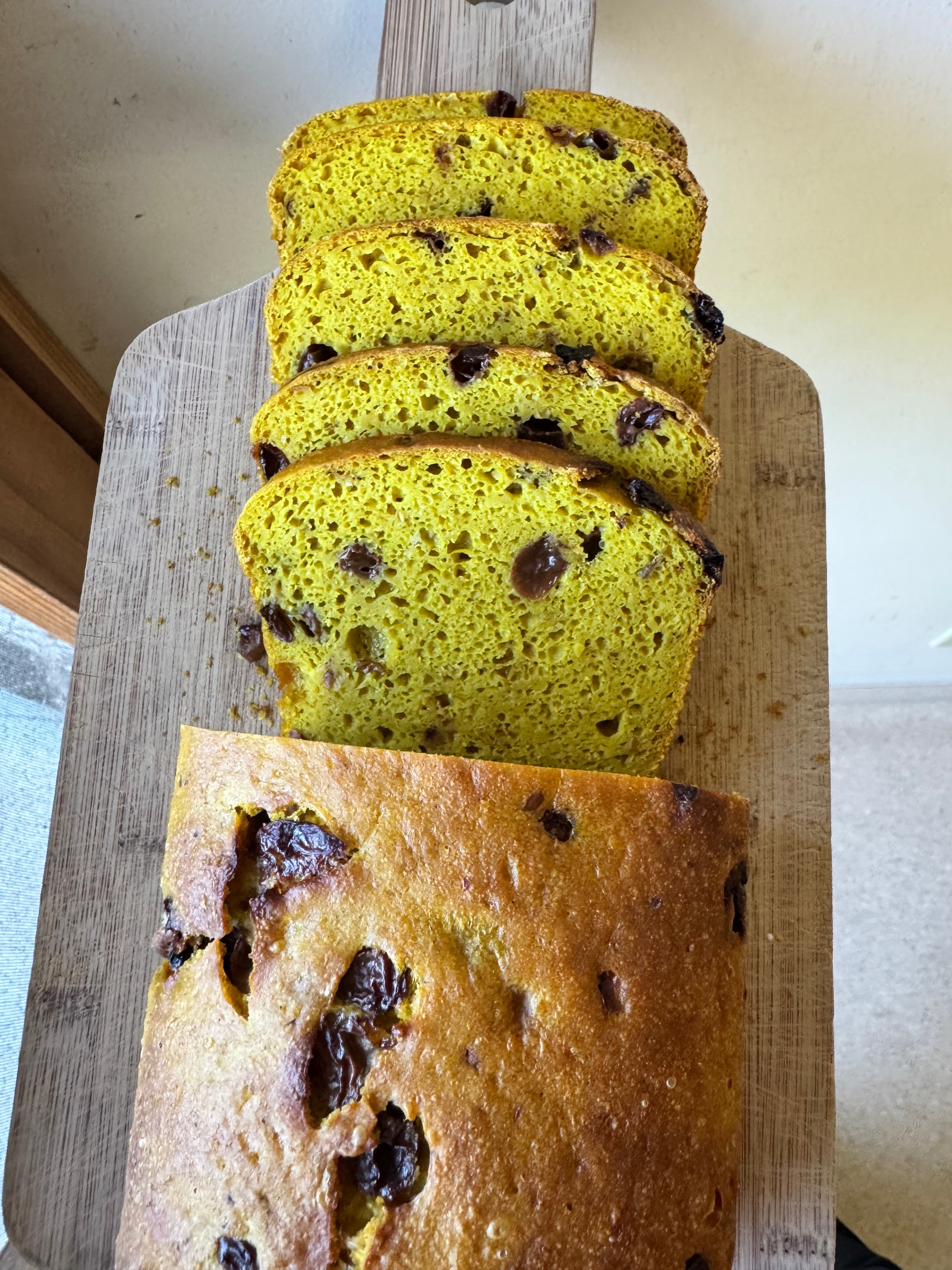 Turmeric Raisin Sourdough